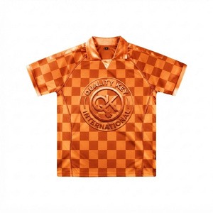 Breathable Fabric <b>Men</b> Checkered Polo <b>Shirt</b> Athletic Fit Wholesale Custom Logo Breathable Summer <b>Cuban</b> Collar <b>Men</b> Polo <b>Shirts</b> - Product Image 6