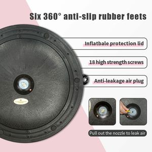 Palla per l'allenamento dell'equilibrio da 23 pollici, capacità di carico 660 libbre, design anti-esplosione e antiscivolo, con banda resistente - Product Image 6