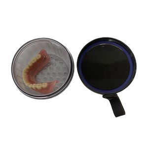 ถ้วยใส่ฟันปลอมแบบป้องกันการรั่วซึมปลอดภัยต่อการพกพาภาชนะใส่ฟันปลอมทั้งหมดและบางส่วนสำหรับทำความสะอาดฟันดูแลฟัน - Product Image 4