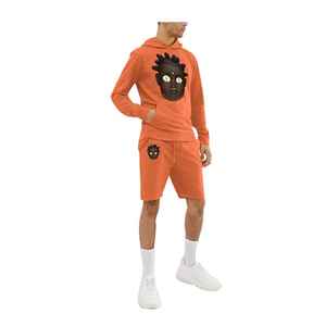 Ensemble deux pièces décontracté pour homme : sweat à capuche et short en molleton French Terry, idéal pour le jogging - Product Image 1