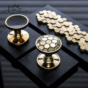 Handmade Solid Brass Scalloped Round Cabinet Knob Modern Minimalist Decorative <b>Drawer</b> <b>Pull</b> Dresser Wardrobe Kitchen Bathroom - Product Image 4