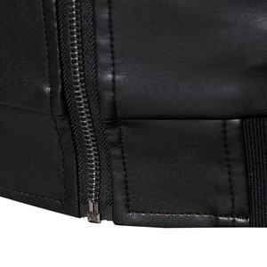 Chaqueta de Cuero Genuino para Motociclistas, Juvenil, Otoño, Nueva, Estilo Europeo Americano, Moderna, Ajustada, Elegante, Versátil, con Solapa, Impermeable - Product Image 5