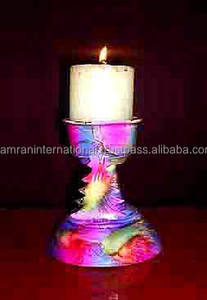 <b>Set</b> <b>of</b> 3 Tall Wooden <b>Candle</b> Holders for Home Decoration for Wedding and Valentine's Day Durable Metal Material - Product Image 4