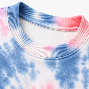 Sweat-shirt Tie-Dye Léger en Coton 100% pour Superposition, Col Rond, Coupe Tendance, Commande Directe Fabricant de Tricots, Collection Automne - Product Image 5