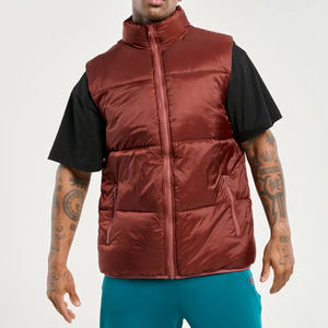 Chalecos sin mangas para hombre OEM, chaleco acolchado con cremallera, ropa exterior de alta calidad, transpirable para invierno, muy vendido, estilo urbano. - Product Image 5