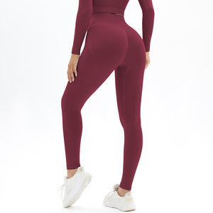 Breathable Women's Activewear <b>Leggings</b> <b>with</b> Custom Logo Sports Fitness Pants for Yoga and Street Fashion - Product Image 3