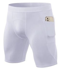 Shorts de Compresión de Algodón Sólido, Estilo Urbano, Material Duradero, al por Mayor, OEM, para Hombre, Fitness, con Impresión Digital - Product Image 1