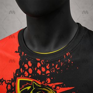 Camiseta Deportiva Personalizada para Hombre, Manga Corta, Cuello Redondo, Tejido de Punto, Secado Rápido, Ropa Deportiva de Equipo, Corte Regular, 120g, 100% Poliéster - Product Image 4