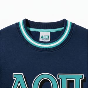 Sweat-shirt brodé personnalisé avec patch chenille lettres grecques, style universitaire, pour fraternités et sororités, vente en gros - Product Image 6