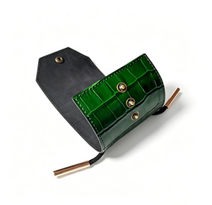 [Customised Logo] Castello Croco embossed leather Slim Long <b>Wallet</b> Magnetic <b>Money</b> Clip Luxury <b>Wallet</b> for Men Custom Logo - Product Image 2
