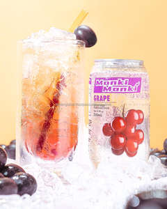 Ready Stocks 330ml Uva Soda Sabor afrutado Agua espumosa Energía Cajas blandas Todos los sabores 0 Grasa 0 Botella de carbonato de calorías - Product Image 1