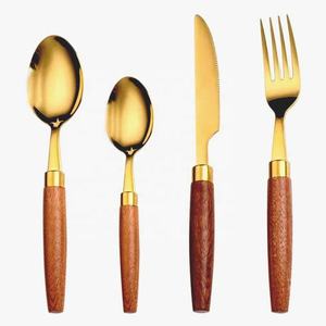 High Quality Stainless Steel Silver Flatware Set with Unique Modern Design Luxury Royal <b>Cutlery</b> Set for Wedding & Back to School - Product Image 4