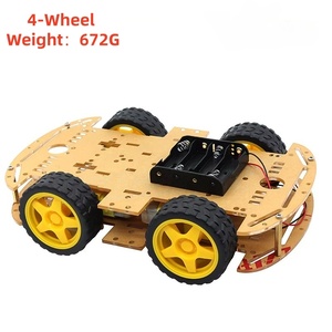 Kit <span class=keywords><strong>de</strong></span> Coche Robótico <span class=keywords><strong>Inteligente</strong></span> FYX 2WD 4WD, Kit Educativo <span class=keywords><strong>de</strong></span> Robótica para Aprender a Construir Robots, Chasis con Sistema <span class=keywords><strong>de</strong></span> Evitación <span class=keywords><strong>de</strong></span> Obstáculos Ultrasónico - Product Image 5