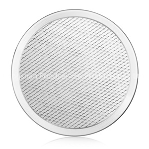 Bandeja Redonda para Pizza de Aluminio con Borde Sin Costuras, Utensilios de Cocina Sostenibles para Servicio de Alimentos Henry, Herramientas para Pizza - Product Image 1
