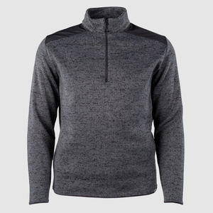 Men's Quarter Zip <b>Mid</b> <b>Layer</b> Jacket In multi Color Contrasted Casual Sportswear For Or Outdoors Wear Zipper Long Sleeve Jacket - Product Image 1