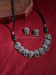 กระบวนการผลิตเครื่องประดับออกซิไดซ์ สร้อยคอแต่งงานของผู้หญิง แฟชั่นออกซิไดซ์สําหรับงานแต่งงานและงานปาร์ตี้ - Product Image 6