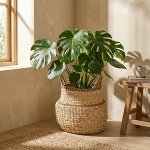 Cesta grande de algas marinas no convencional, hecha a mano, para almacenamiento, venta al por mayor, ecológica, fabricada en Vietnam - Product Image 5
