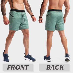 Nouveaux shorts de fitness pour hommes, grande taille, été, gym, entraînement, décontractés, taille haute, élastique, 100% coton, séchage rapide - Product Image 3