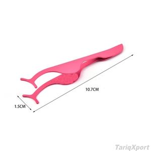 Pinzas Profesionales de Punta Ancha para Pestañas, Aplicador de Precisión de Acero Inoxidable, Pinzas para Cejas, Extensiones de Pestañas con Puntas de Fibra para Salón - Product Image 4