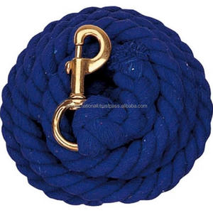 Poly Strong <b>Lead</b> <b>Rope</b> for Horses Durable Nylon Soft Touch with Customized Length and Changeable Solid Brass or Zinc Snap - Product Image 5