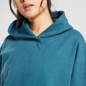 Factory Wholesale Oversized Regular <b>Hoodie</b> <b>Women</b> Winter Streetwear Plain Dyed 100% Cotton <b>Soft</b> Fleece Fabric Comfortable - Product Image 5