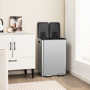 Cestino per Rifiuti da Cucina a Doppio Scomparto 2 x 8 Galloni, Arredamento per Sala da Pranzo - Product Image 3