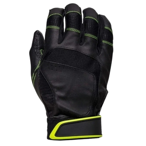 Custom Long Cuff Baseball Batting Gloves Softball Genuine Leather High Quality Breathable Ambidextrous <b>Hook</b> Loop Closure - Product Image 3