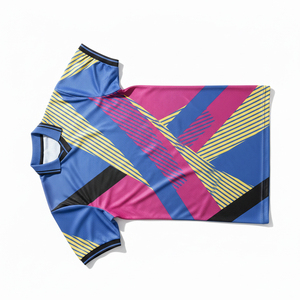 Uniforme de Fútbol Sublimado, Conjunto de Camiseta de Fútbol con Cuello en V, Diseño Personalizado, Impresión por Sublimación, Ropa Deportiva Ligera - Product Image 4