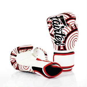 Gants de boxe professionnels Fairtex blancs avec doublure rouge, gants de boxe Twins en cuir véritable, gants de Muay Thai, gants de sparring, gants de kick-boxing - Product Image 2