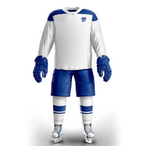 Nuevo uniforme de hockey sobre hielo adecuado para hombres y jugadores jóvenes, fabricado con telas de alta calidad para mayor comodidad. - Product Image 1
