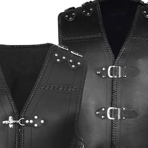 Chaleco de Motocicleta de Cuero Estilo Pub, Diseño Personalizado, Cuero Genuino de 3mm de Grosor, Impermeable y Resistente al Viento, Hecho a Mano para Motociclismo - Product Image 2