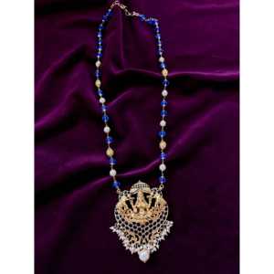 Sangeetha Jewellers Collier Nakshi en argent 92.5 59.7g Style perlé fin pour femme - Product Image 1