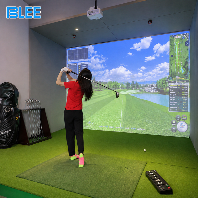 Factory Price Golf Simulator Leisure Interactive Projection Ar Golf Simulator for Indoor Game Center