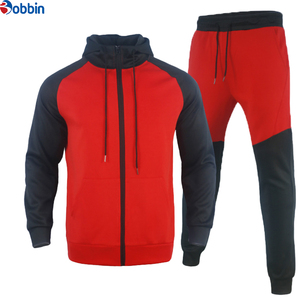 Ensemble de vêtements unisexes tendance, costume d'automne, sweat à capuche décontracté pour homme, combinaison sportive décontractée avec empiècements contrastés, vêtements pour homme - Product Image 5