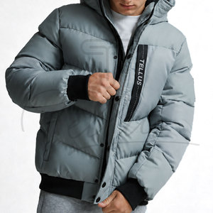 Hot Selling Premium Quality Eco-Friendly High Street Hooded <b>Waterproof</b> Reversible Puffer Jacket <b>Warm</b> Winter Comfortable Men - Product Image 3