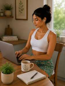 Custom Printed Organic Cotton Women Lounge Shorts <b>Set</b> Sports Bra Top Yoga Wear Summer Sleepwear Casual Nightwear Floral - Product Image 1