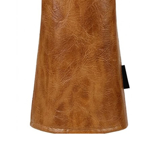 Housse de tête de club de golf en cuir PU de haute qualité à prix de gros, avec logo personnalisé, en cuir, avec bande élastique - Product Image 3