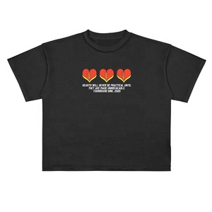 เสื้อยืดสตรีทแวร์แฟชั่นฤดูร้อน ผ้าฝ้ายแท้ 100% ระบายอากาศดี ทรงโอเวอร์ไซส์ สำหรับผู้ชาย รับทำโลโก้แบรนด์ ขายส่ง สไตล์ Y2K ฮิปฮอป - Product Image 2