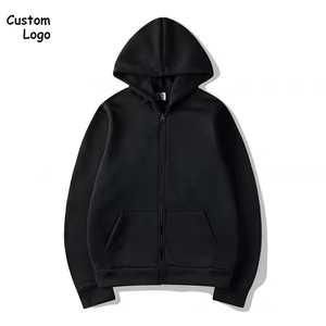 Sudadera con capucha unisex con cremallera personalizada y bolsillo, estilo moderno, informal, cálida, ropa de calle - Product Image 4