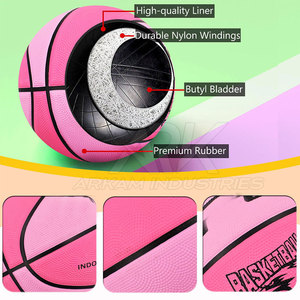 Ballon de basket premium avec une texture douce et un matériau durable, idéal pour les entraînements et les matchs. - Product Image 4