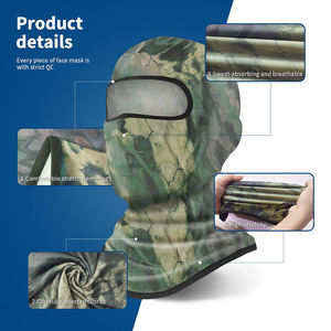 Masque Balaclava de Haute Qualité Couvrant Tout le Visage Tissu Anti-Humidité Protection UV Coupe-Vent Équipement de Sport de Plein Air - Product Image 3