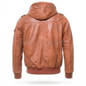 Veste en cuir pour homme, style décontracté, haute qualité, pour motard, coupe ajustée, vente en gros, prix attractif. - Product Image 2