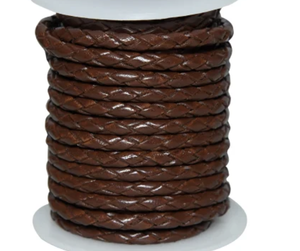 Brown Color Custom Thickness pure <b>Leather</b> Cord Customizable & Durable Eco Friendly <b>Leather</b> Cord For Necklace <b>Bracelet</b> Making use - Product Image 1