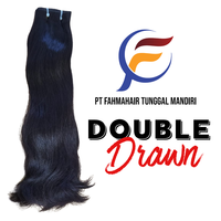 Extensiones de Cabello Humano Remy 100% de Doble Trama y Doble Extracción, Premium, de Longitud Completa, Paquetes Superior e Inferior, Color Natural, Suaves