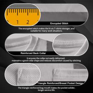 Camisetas de Alta Visibilidad Reflectantes de Seguridad ANSI Clase 1 con LED Intermitente, Impermeables, Fluorescentes, de Manga Larga, para Trabajo de Construcción, Uniformes al por Mayor - Product Image 3
