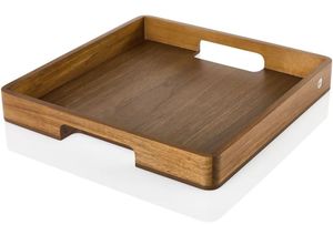 Bandeja Rectangular de Madera para Servir, Diseño Minimalista Pulido, Color Sólido, Platos y Vajilla Duraderos - Product Image 2