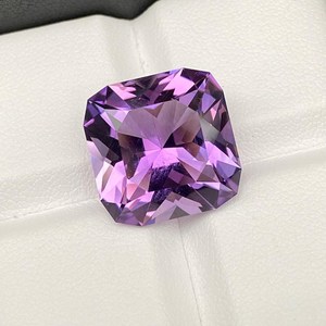 Ametyste violette naturelle, taille coussin carrée, pierre précieuse en vrac de qualité supérieure, quartz violet pour la fabrication de bijoux - Product Image 2