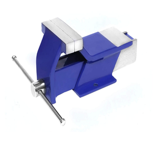 All Steel <b>Vice</b> Fixed Square Base Heavy Duty Workbench <b>Clamping</b> Tool for Industrial Workshop Applications - Product Image 1