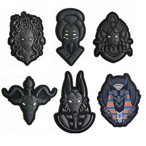 Custom Eco Friendly PVC Patch Soft Rubber Cartoon Animal Iron On Adhesive Patch for Clothing Hats Bags Phone <b>Cases</b> DIY Garment - Product Image 5