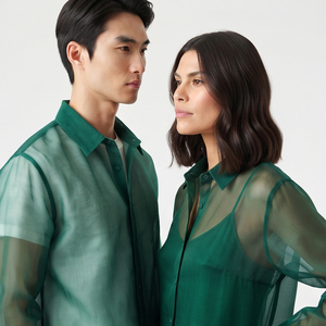 100% Polyester Sheer <b>Mesh</b> <b>Shirt</b> Unisex Summer Lightweight Quick Dry Blouse See Through <b>Shirts</b> Unisex - Product Image 3